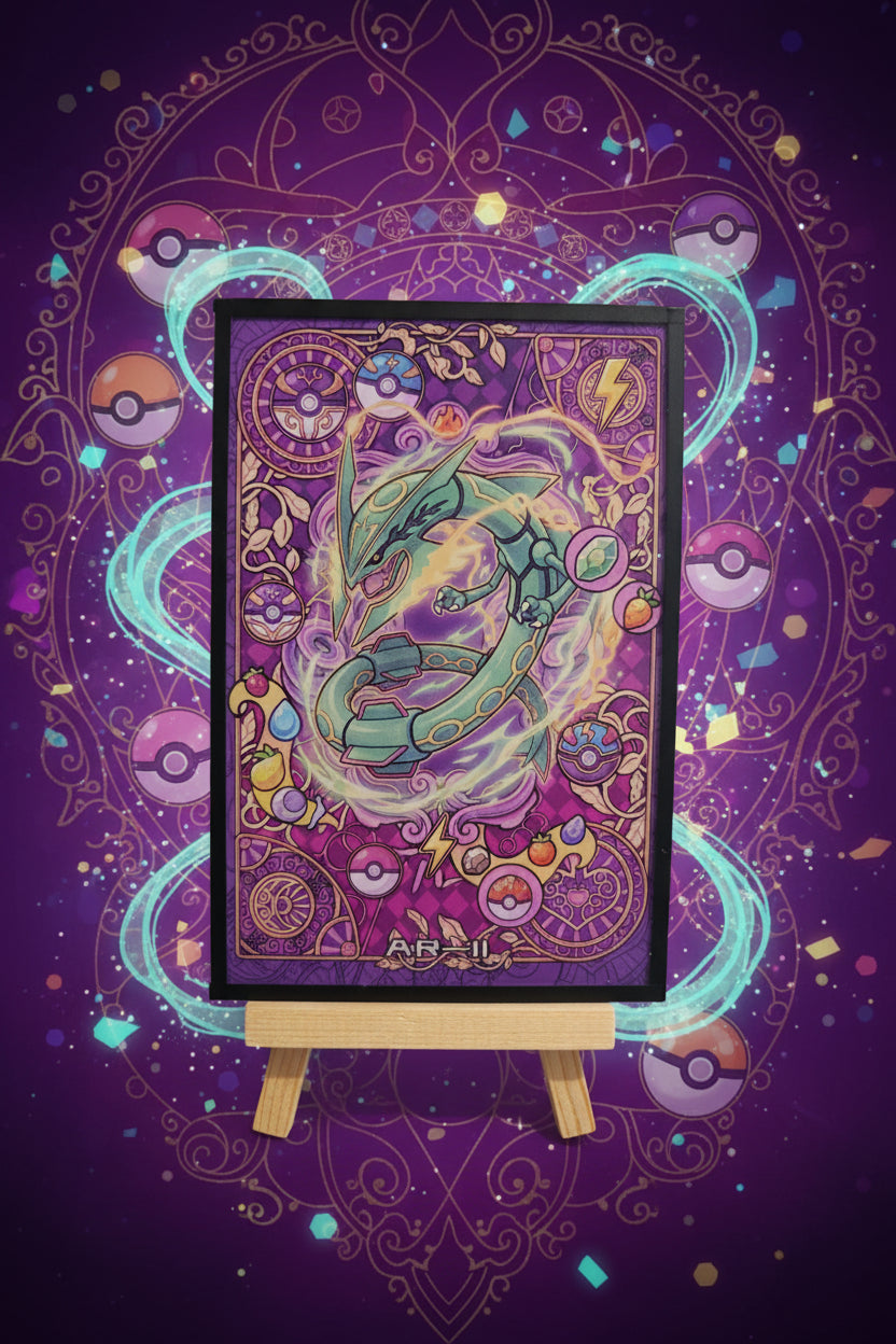 Acrylique A6 Pokémon Rayquaza